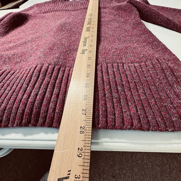 Eddie Bauer Chunky Knit Cardigan Woman's Size Medium Wool Blend Classic Modern - Picture 6 of 10